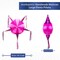 Pink Mexican Piñata (32 Inch Large Star) – Handmade Foldable Fiesta Piñata with Foil Streamers – Authentic Mexican Party Decoration for Birthday, Baby Shower, Cinco de Mayo & Princess Theme Celebrations – Perfect for Mother's Day Card Making Displays
